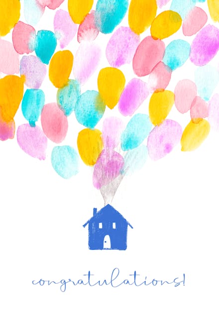 Up and away - New Home Card