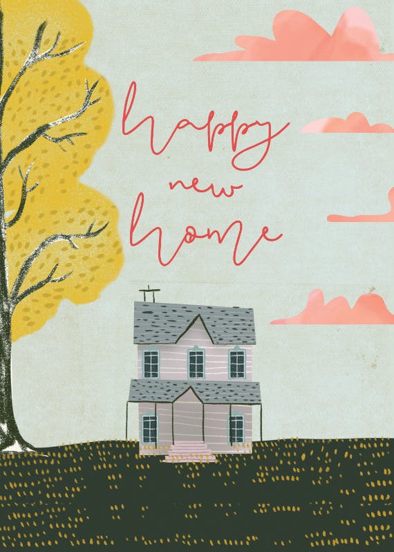 Warm welcome - new home card
