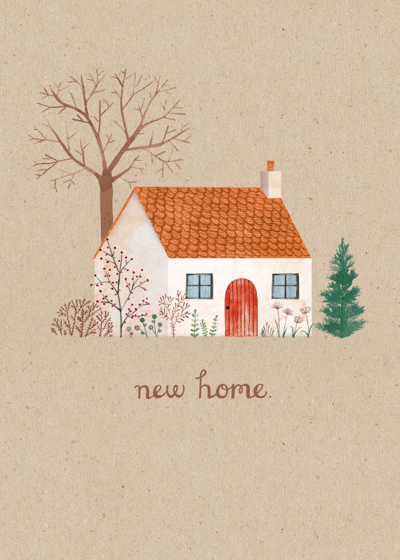 Welcome mat - new home card