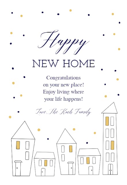 Welcoming Committee - New Home Card