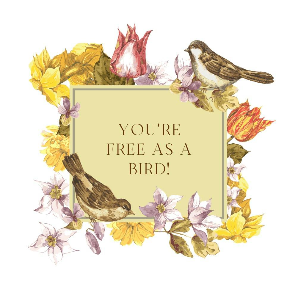 Free time - free occasions card -