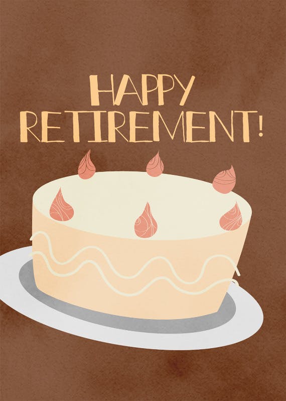 Happy retirement -  tarjeta de jubilación