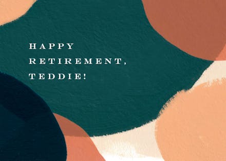 Paintery - Retirement Card