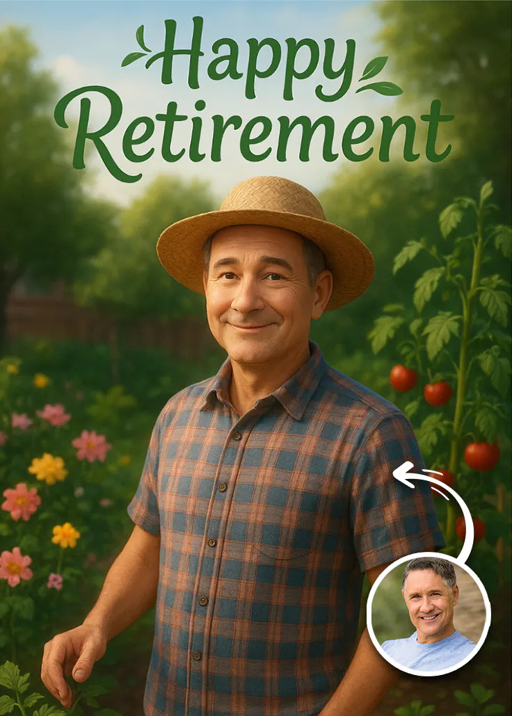 Unlimited vacation - tarjeta de jubilación