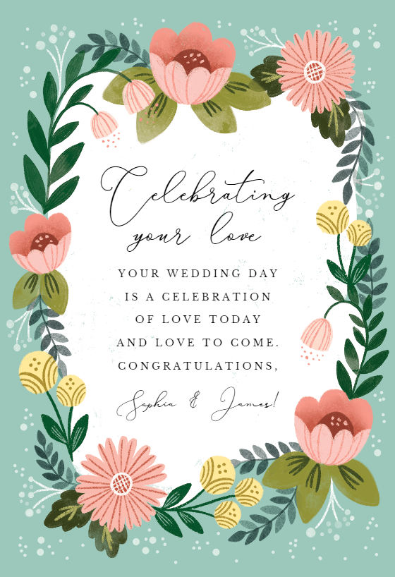 Bronze Rings - Free Wedding Congratulations Card | Greetings Island