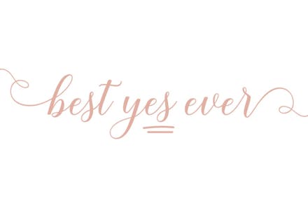 Best yes ever - wedding congratulations card