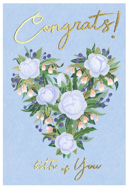 Both of you - Wedding Congratulations Card