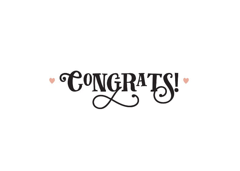 Congrats  love! -  free wedding congratulations card