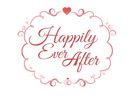 Ever after white - wedding congratulations card