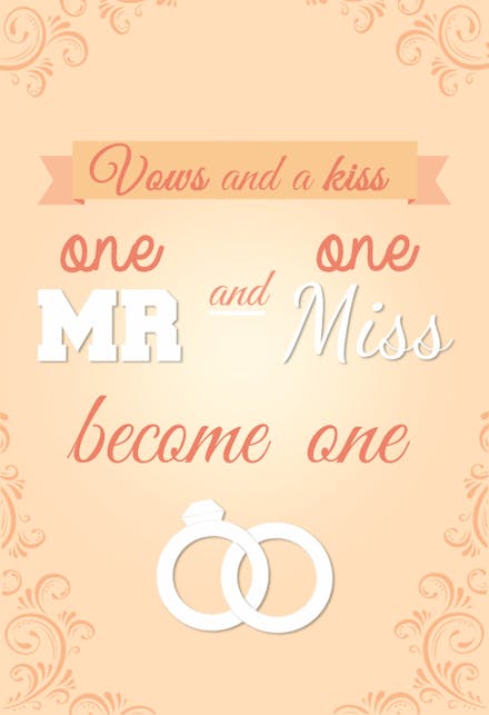 Joined Hands - Wedding Congratulations Card