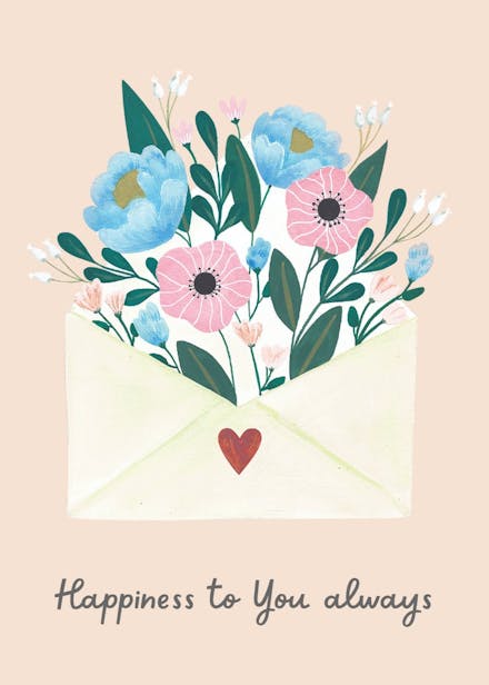 Joyful day - wedding congratulations card