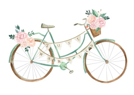 Just married - wedding congratulations card