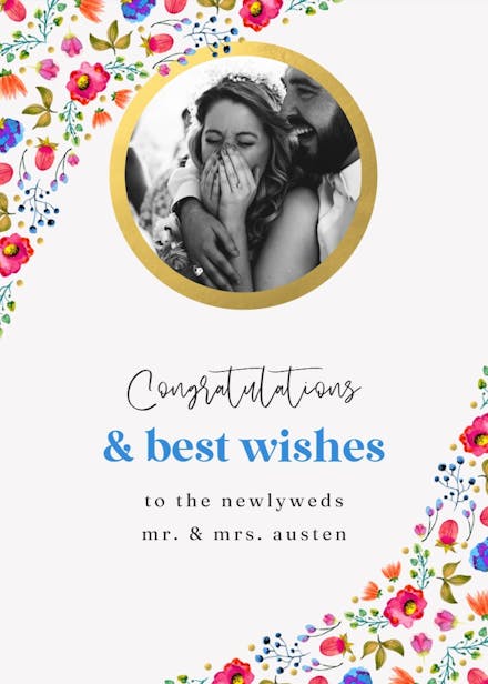 Love cameo - wedding congratulations card