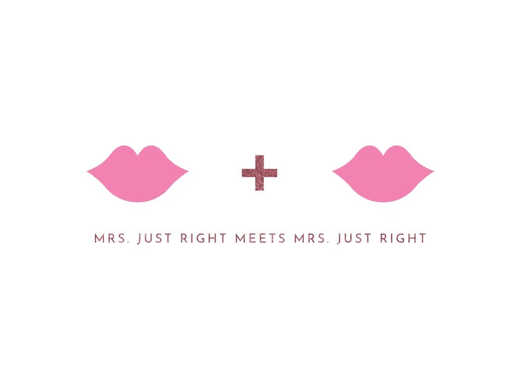 Mr & mrs - tarjeta de felicitación