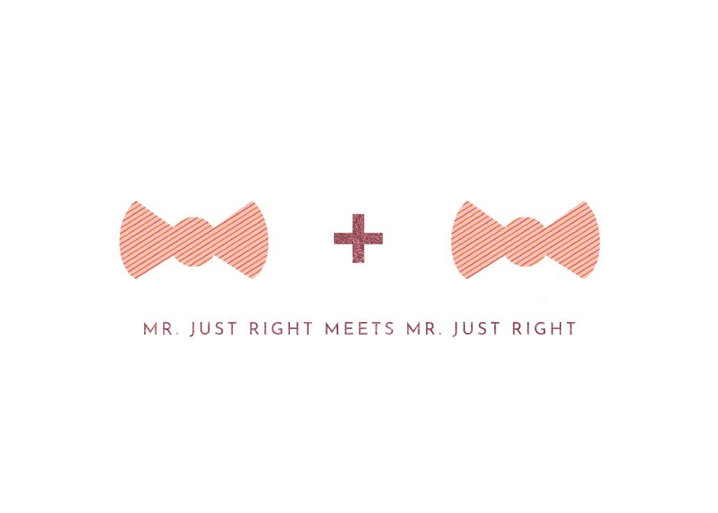 Mr & mrs - tarjeta de felicitación