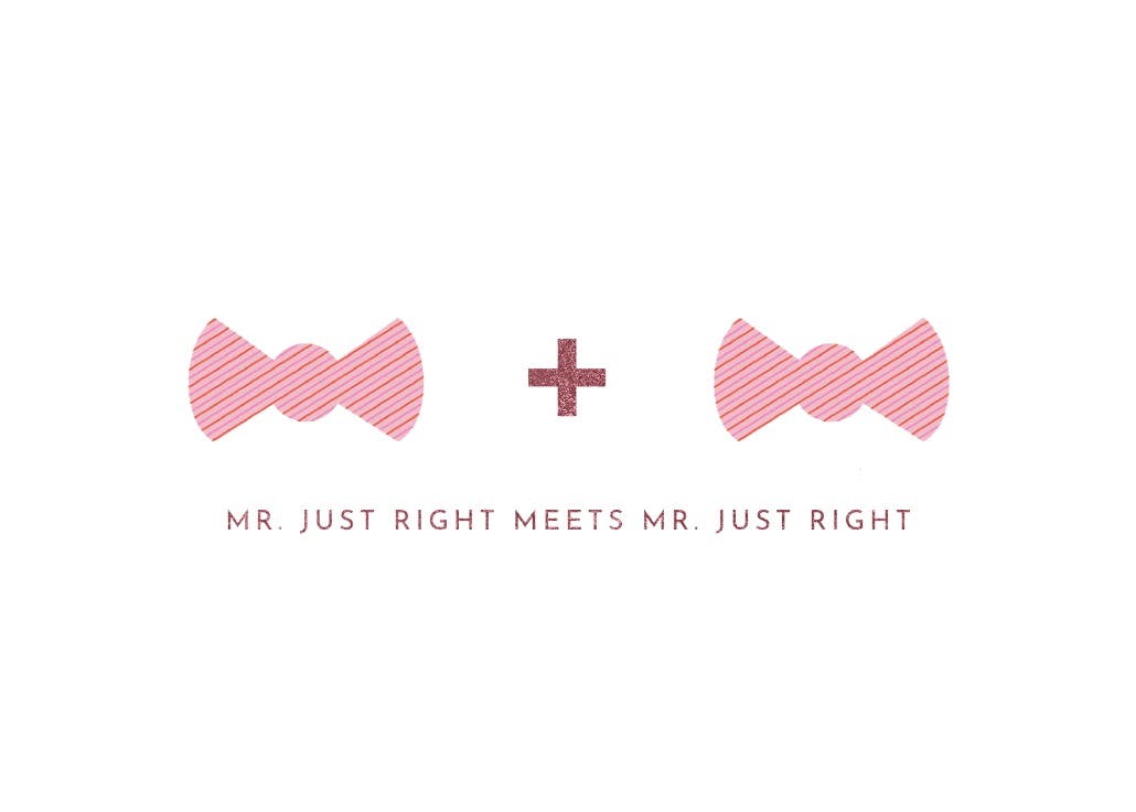 Mr & mrs - tarjeta de felicitación