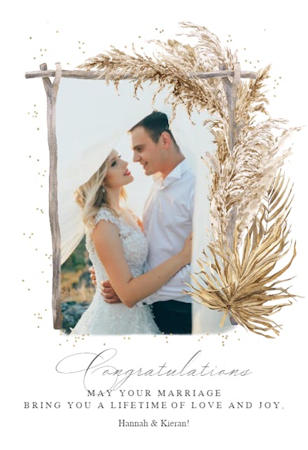Naturally You - Wedding Congratulations Card
