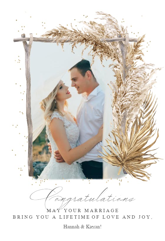 Naturally you -  free wedding congratulations card