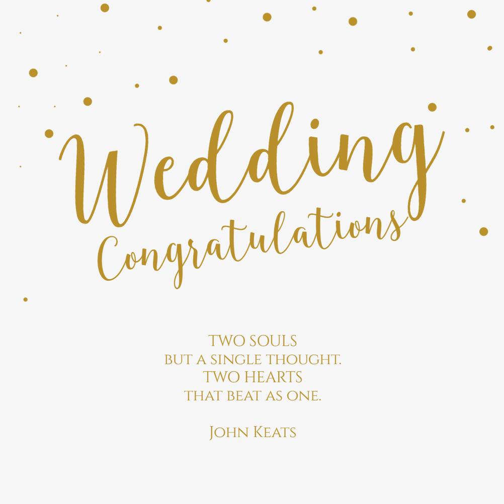 Free Printable Wedding Congratulations Card Templates