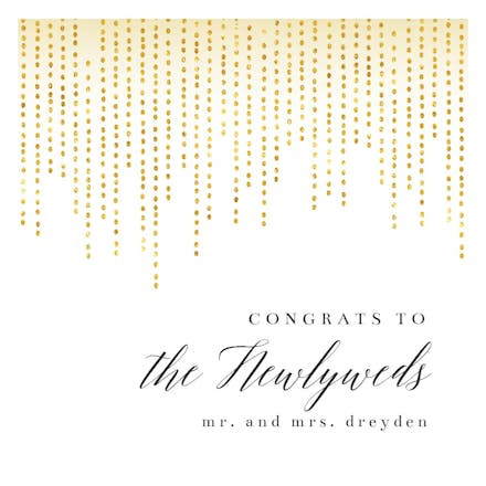 Promising day - wedding congratulations card