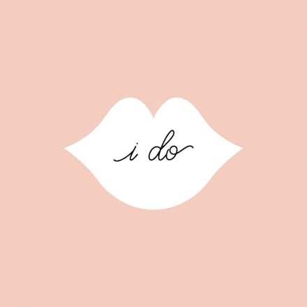 Sealed with a kiss - wedding congratulations card