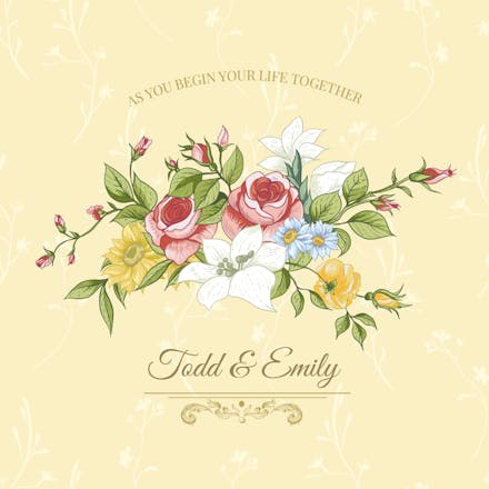 Side-by-Side - Wedding Congratulations Card