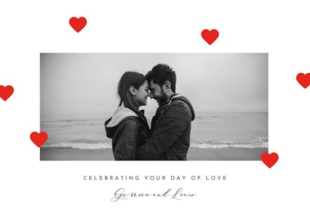 Signs of love - wedding congratulations card