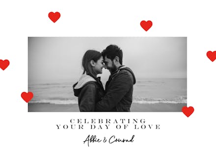 Signs of love - Wedding Congratulations Card