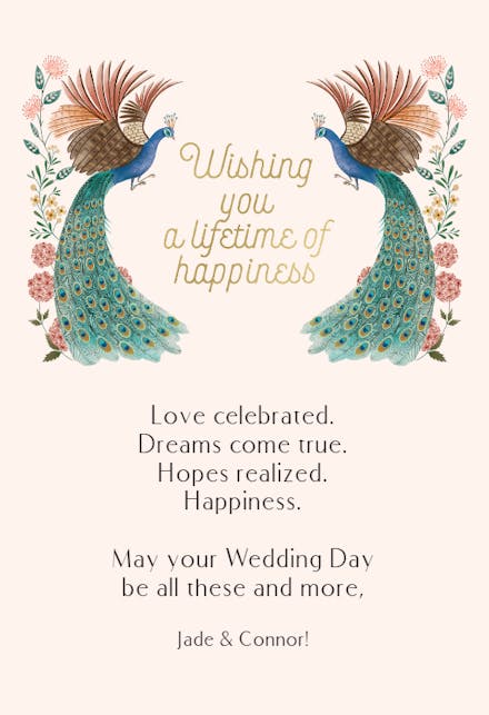 Spreading Love - Wedding Congratulations Card