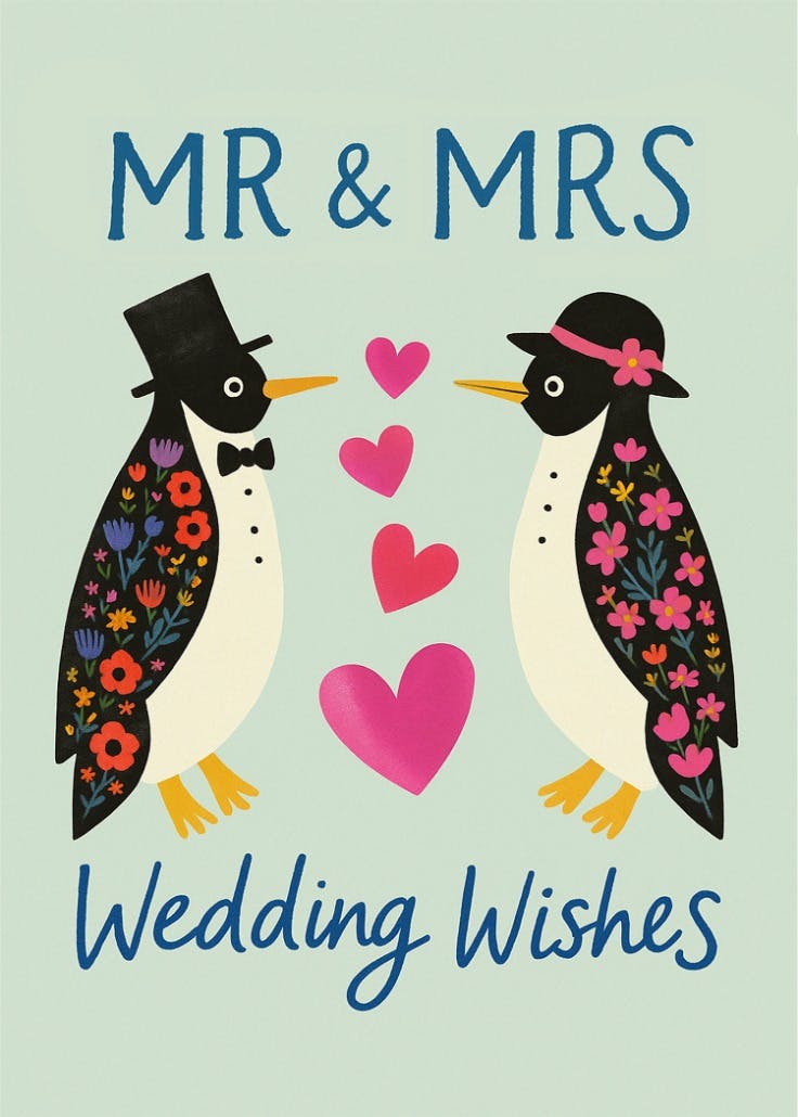 Top and tails - congratulations card