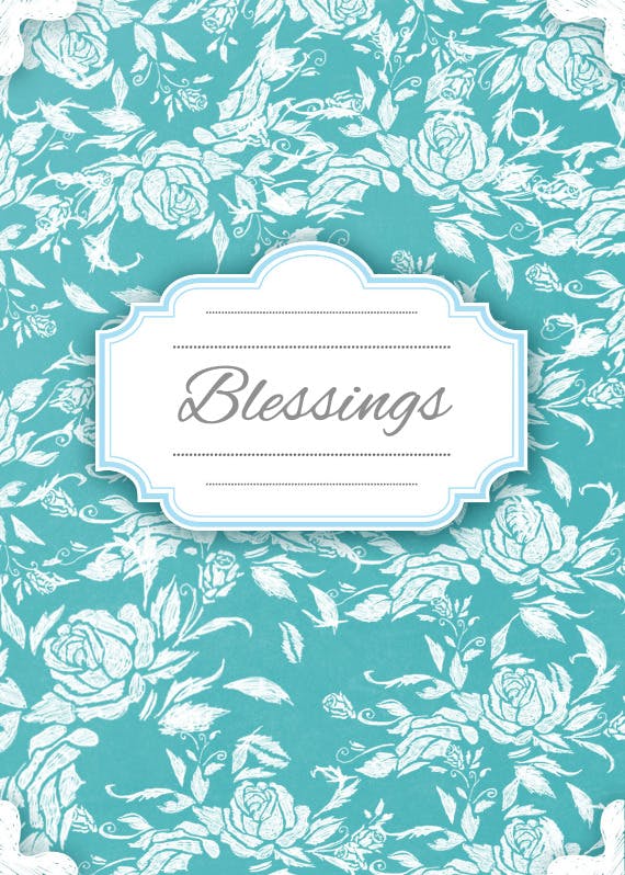 Wedding blessings -  tarjeta de boda