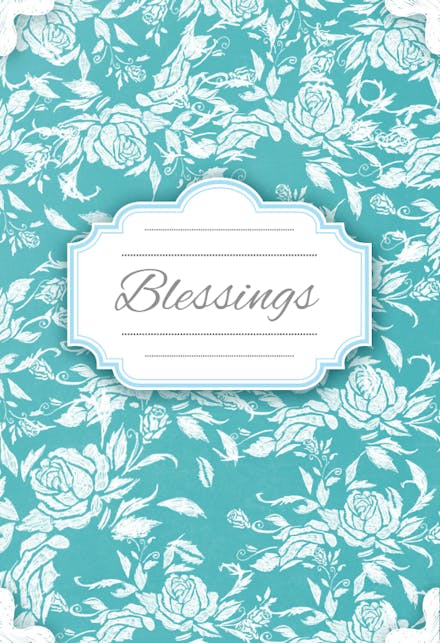 Wedding Blessings - Wedding Congratulations Card