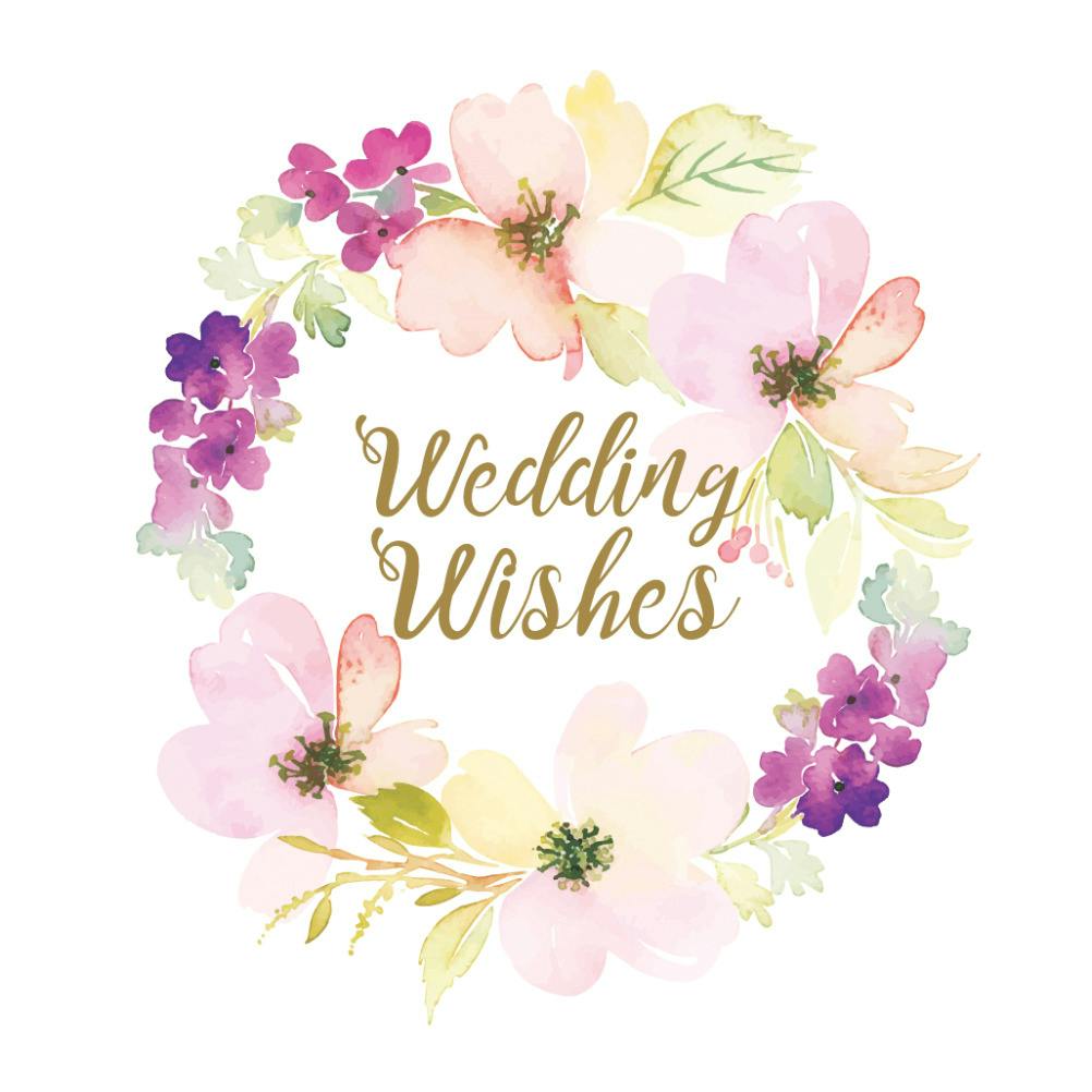 Wedding wishes -  tarjeta para eventos y ocasiones