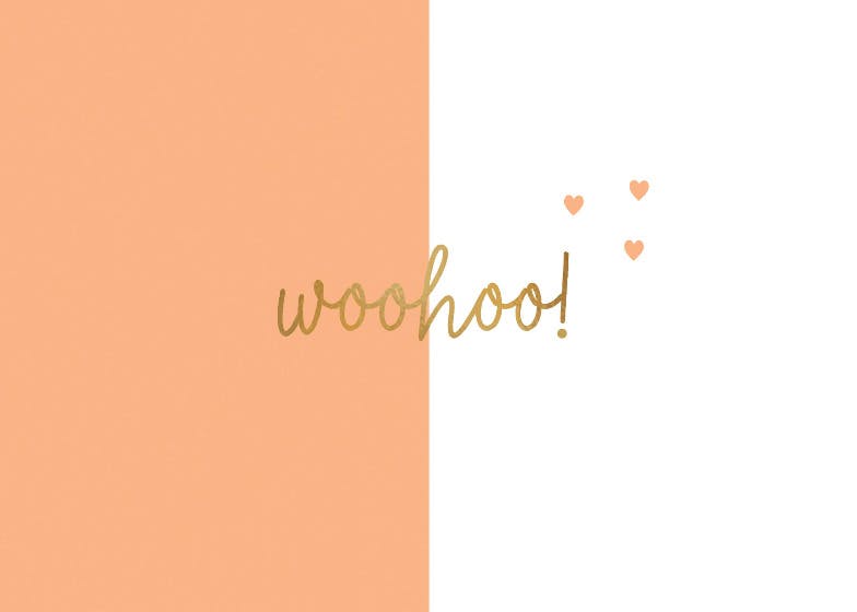 Woohoo! - wedding congratulations card