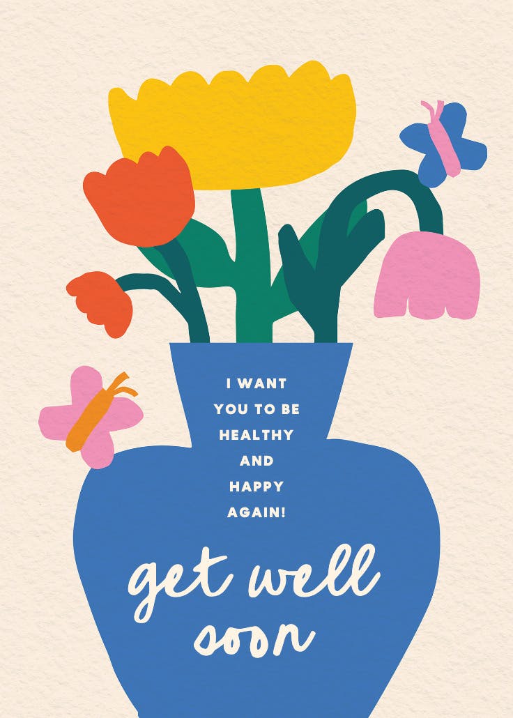Brighter & better - get well soon card