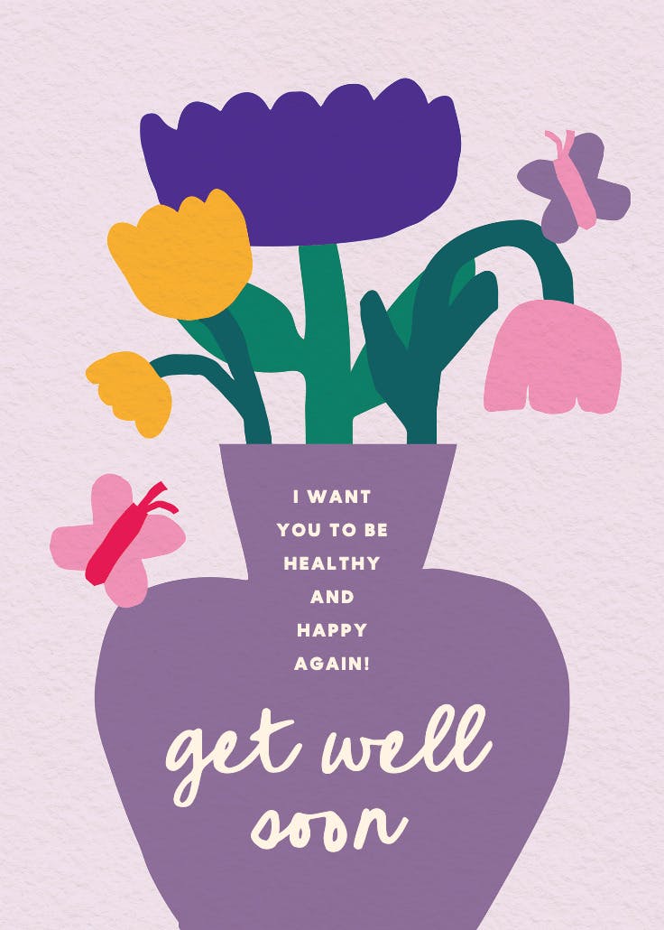 Brighter & better - get well soon card