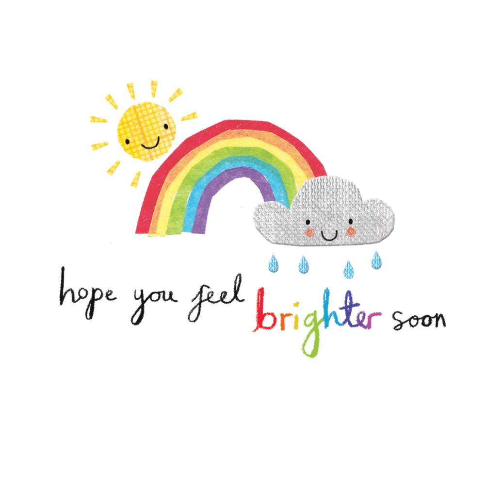 Brighter days - get well soon card
