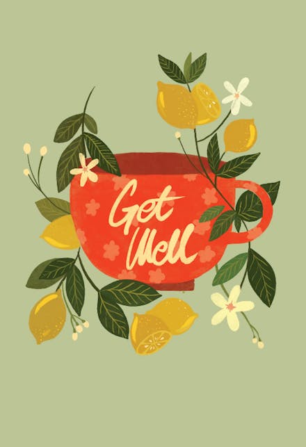 Cup of Tea - Get Well Soon Card