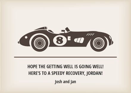 Fast Recovery - Get Well Soon Card
