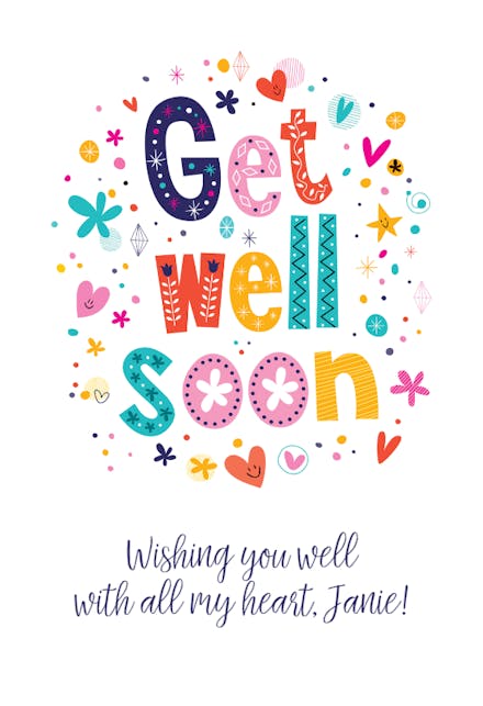 Fast Track - Get Well Soon Card