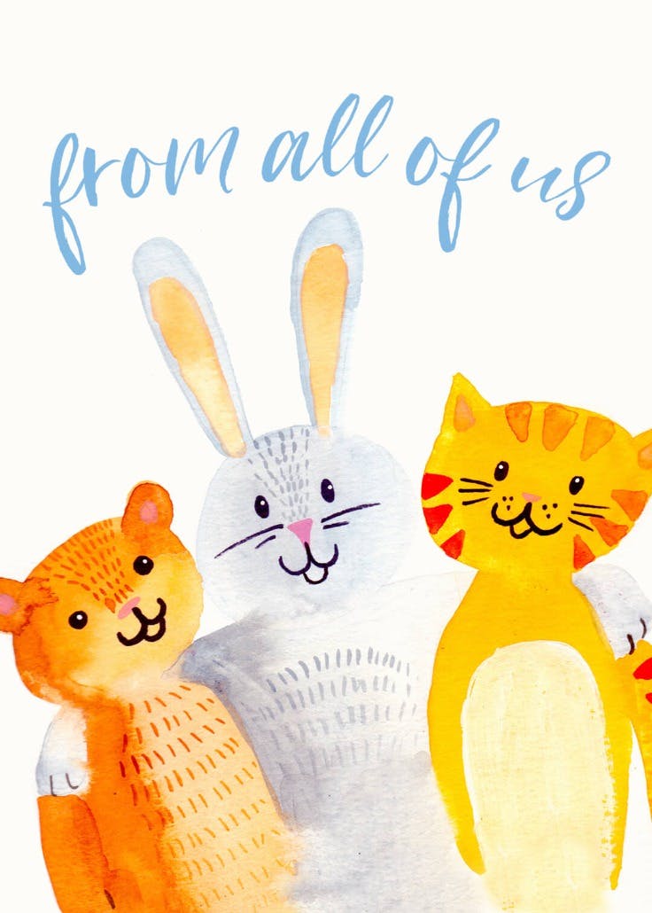 From all of us - get well soon card