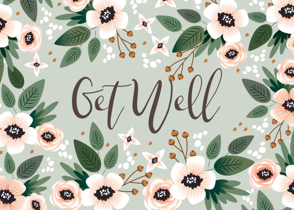 Get well - get well soon card