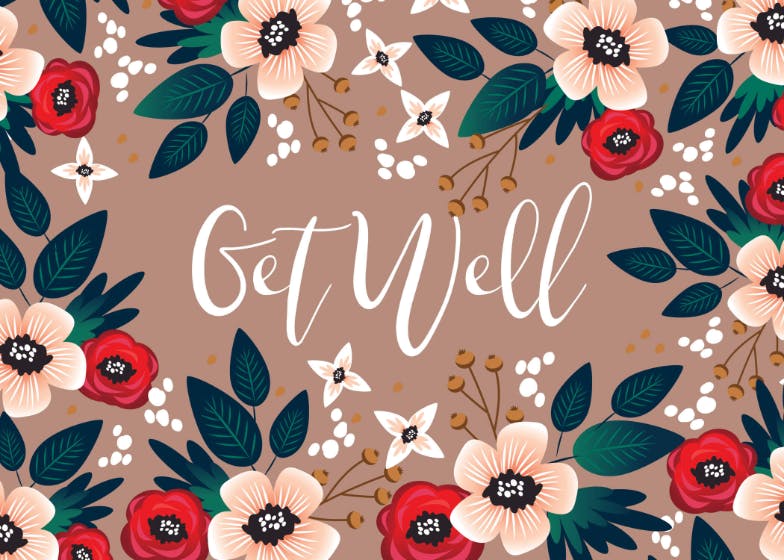 Get well - get well soon card