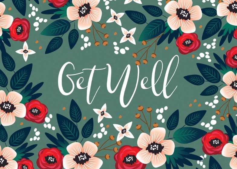 Get well - get well soon card
