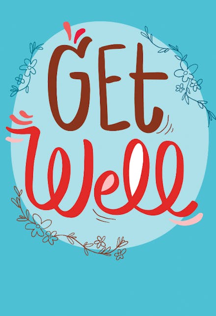 Get Your Butt Back to Work - Get Well Soon Card