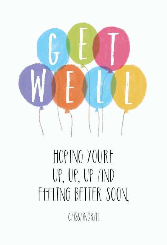Hopeful hello - get well soon card