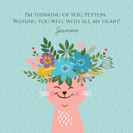 Makes me happy - Get Well Soon Card
