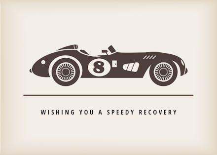 Road to Recovery - Get Well Soon Card