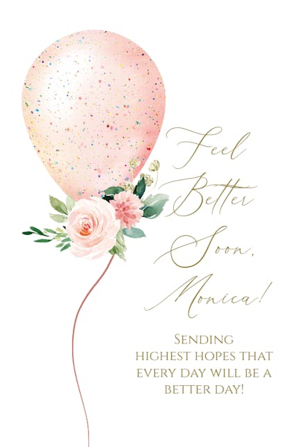 Roses Rising - Get Well Soon Card