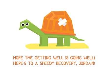 Speed Bump - Get Well Soon Card